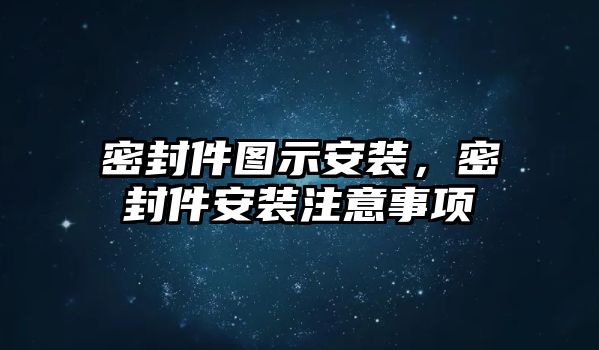 密封件圖示安裝，密封件安裝注意事項