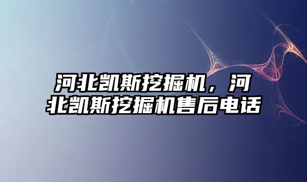 河北凱斯挖掘機，河北凱斯挖掘機售后電話