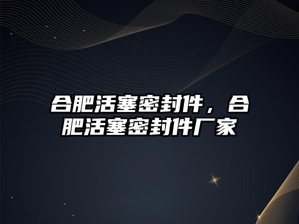 合肥活塞密封件，合肥活塞密封件廠家