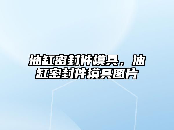 油缸密封件模具，油缸密封件模具圖片