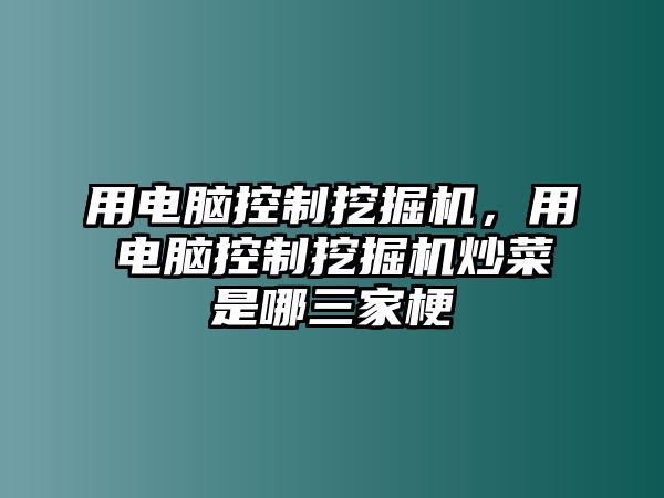 用電腦控制挖掘機(jī)，用電腦控制挖掘機(jī)炒菜是哪三家梗