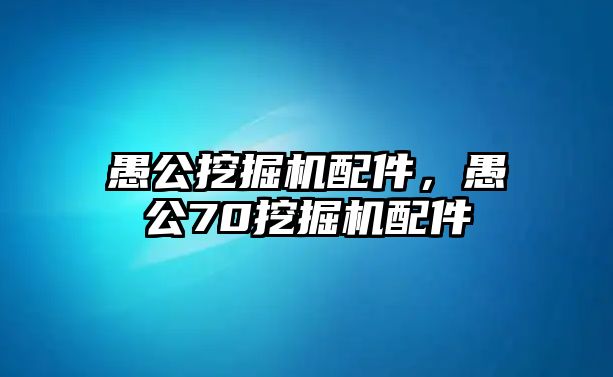 愚公挖掘機(jī)配件，愚公70挖掘機(jī)配件