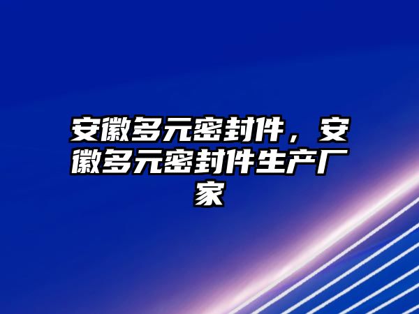 安徽多元密封件，安徽多元密封件生產(chǎn)廠家