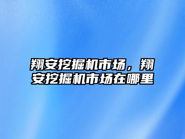 翔安挖掘機市場，翔安挖掘機市場在哪里