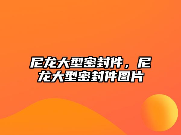 尼龍大型密封件，尼龍大型密封件圖片