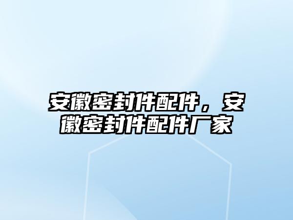 安徽密封件配件，安徽密封件配件廠家