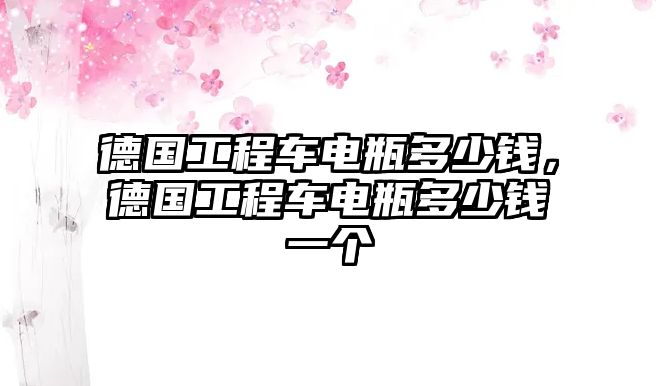 德國(guó)工程車電瓶多少錢(qián)，德國(guó)工程車電瓶多少錢(qián)一個(gè)