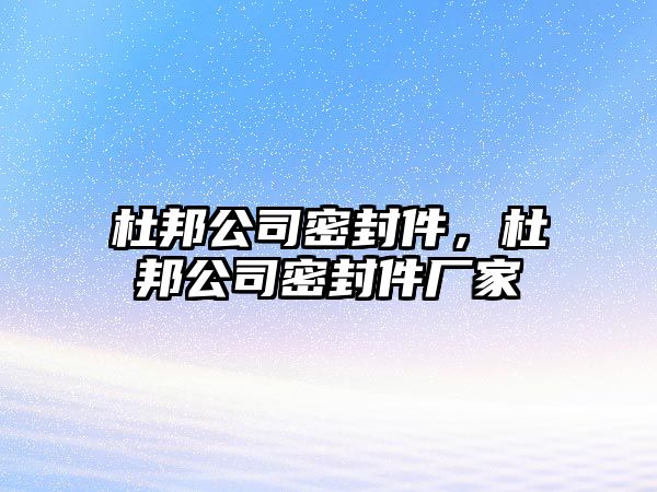 杜邦公司密封件，杜邦公司密封件廠家