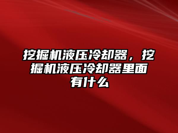 挖掘機液壓冷卻器，挖掘機液壓冷卻器里面有什么