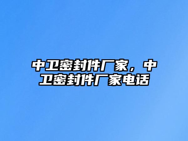 中衛(wèi)密封件廠家，中衛(wèi)密封件廠家電話