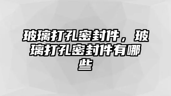 玻璃打孔密封件，玻璃打孔密封件有哪些