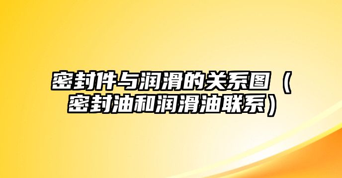 密封件與潤滑的關系圖（密封油和潤滑油聯(lián)系）