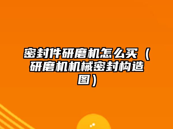 密封件研磨機怎么買（研磨機機械密封構(gòu)造圖）