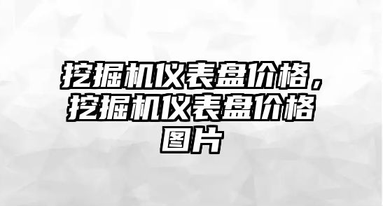 挖掘機(jī)儀表盤價(jià)格，挖掘機(jī)儀表盤價(jià)格圖片