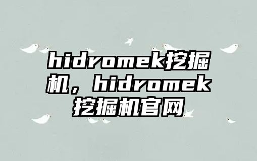 hidromek挖掘機(jī)，hidromek挖掘機(jī)官網(wǎng)